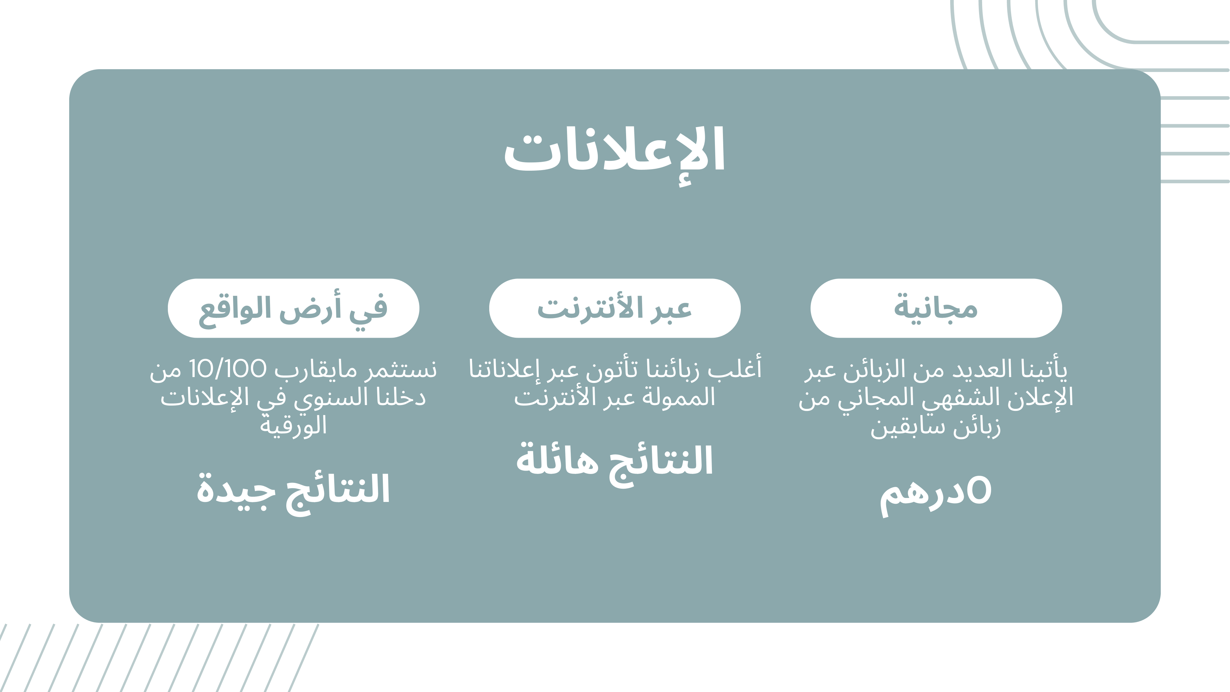 استراتيجية إعلانات أمرتيل: شفهي وإنترنت وورقي