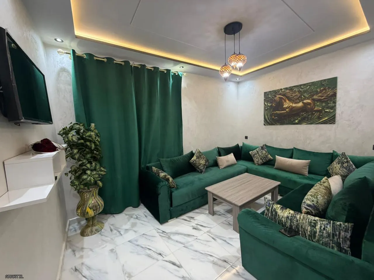 شقة بمعدات حديثة للإيجار مارتيل