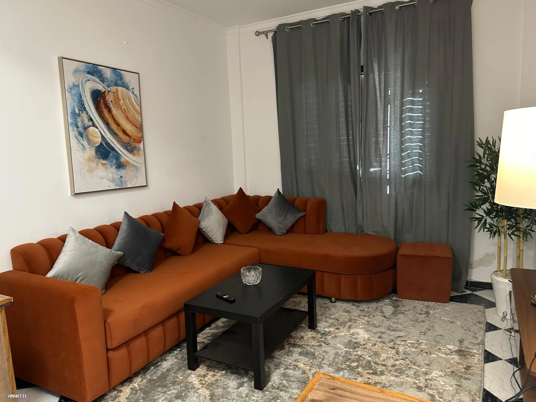 Appartement à louer pour vacence avec 1ch et salon