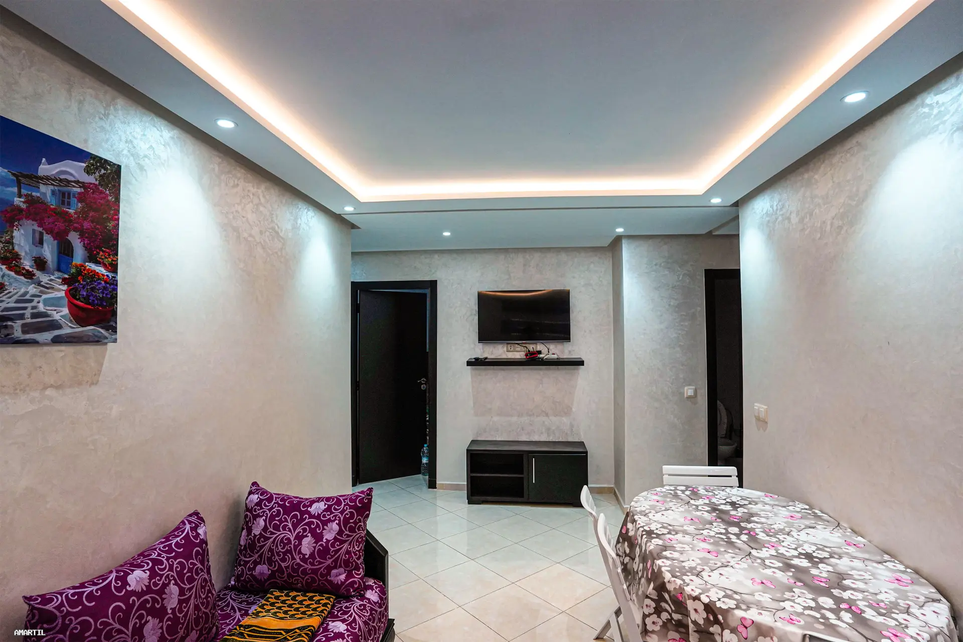 Bel appartement à louer à Martil  2 chambres et salon, au 2ᵉ étage