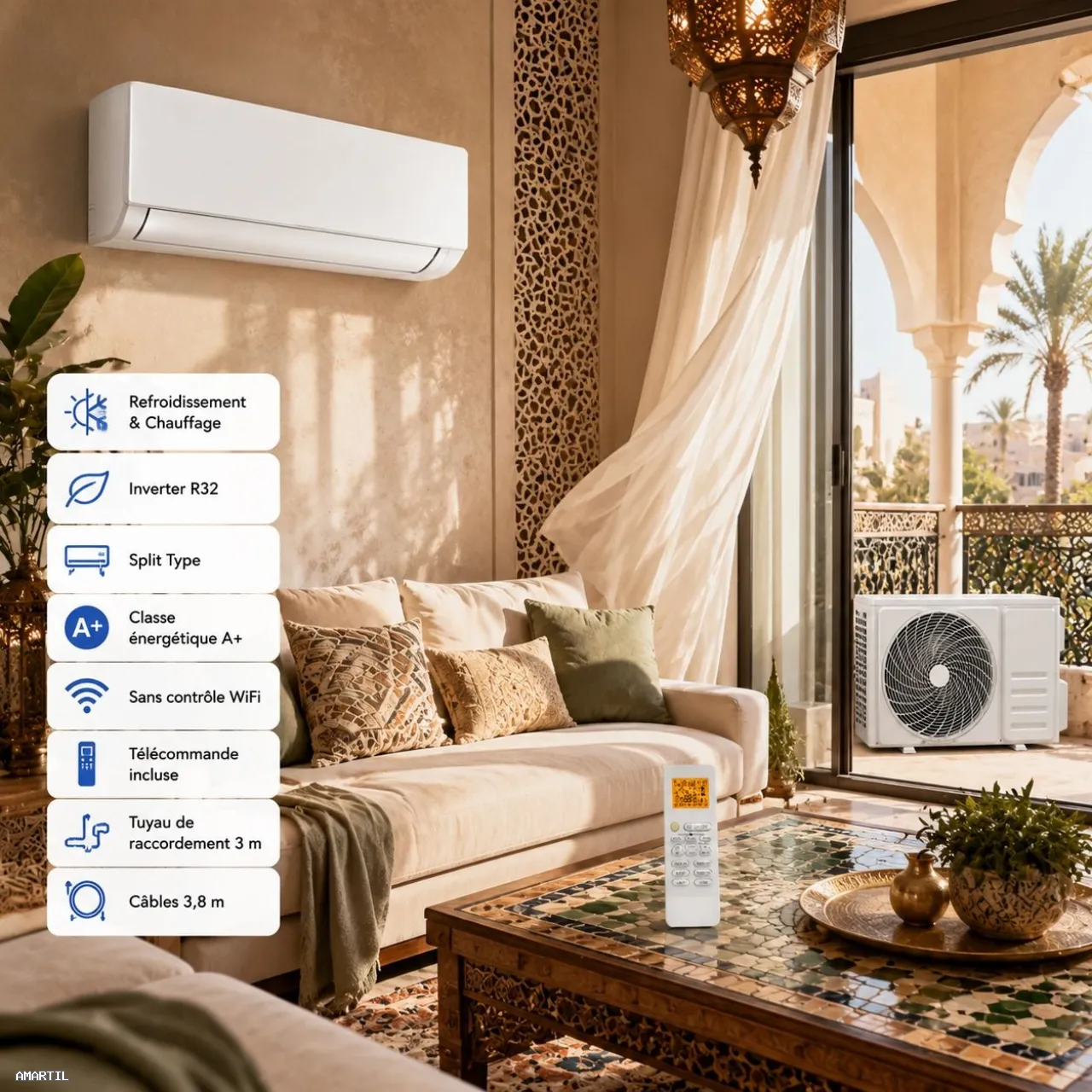 Climatiseur ELEXIA CLIM ELX-ACS952 12000BTU ELEXIA