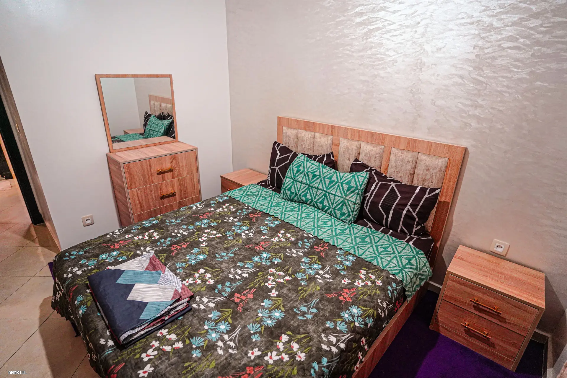 Bel appartement à louer à Martil  2 chambres et salon, au 2ᵉ étage