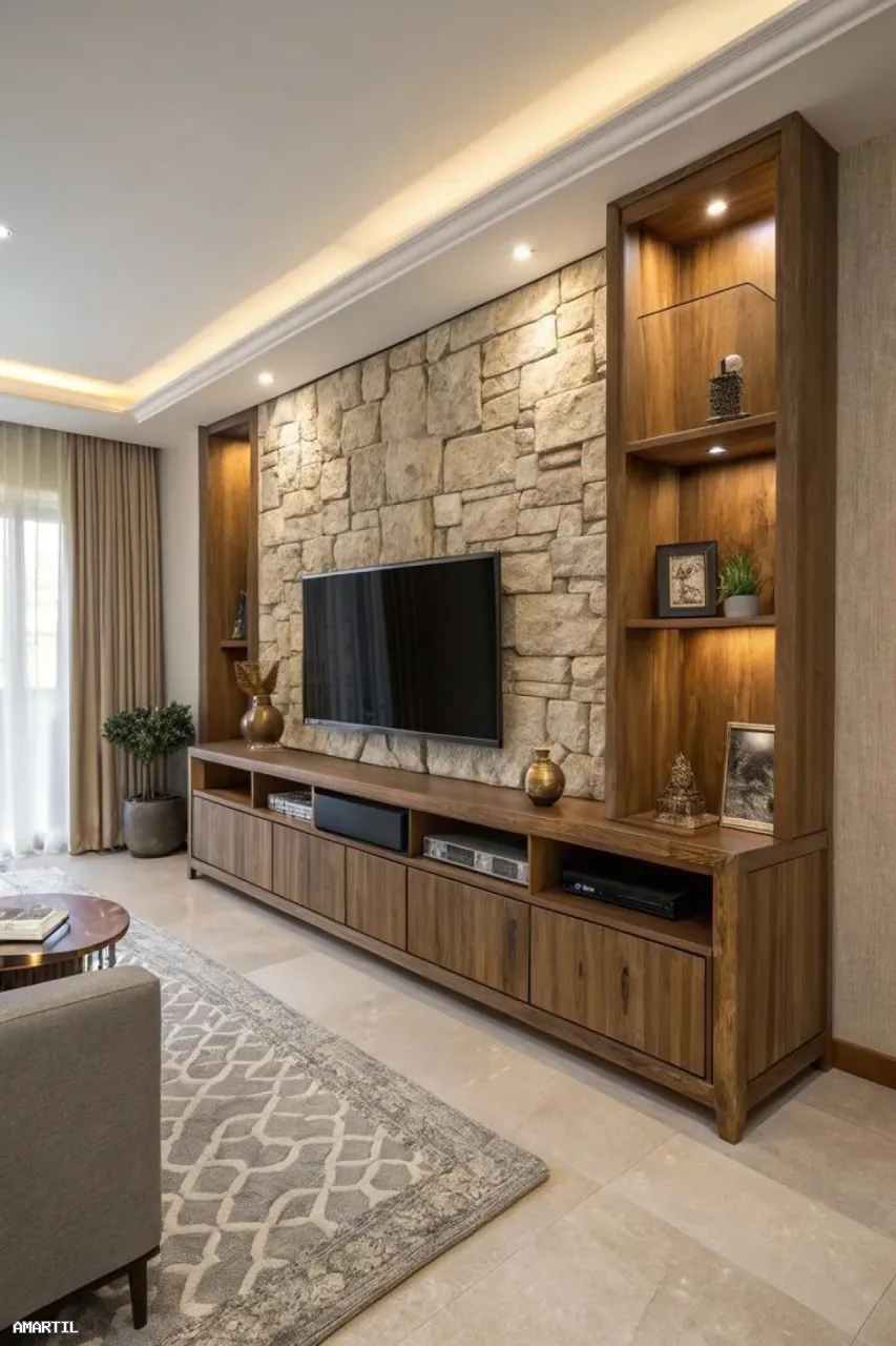 Transformation du coin TV en espace luxueux