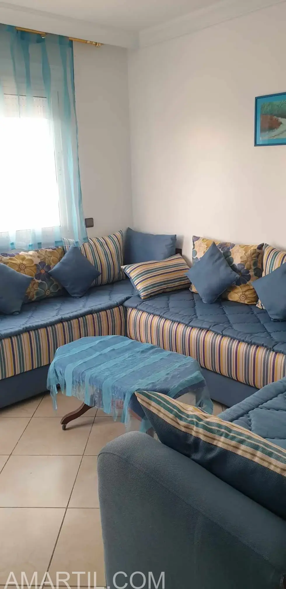 Appartement à louer à Houmat Jadida, avec 1 chambre un salon et une piscine.
