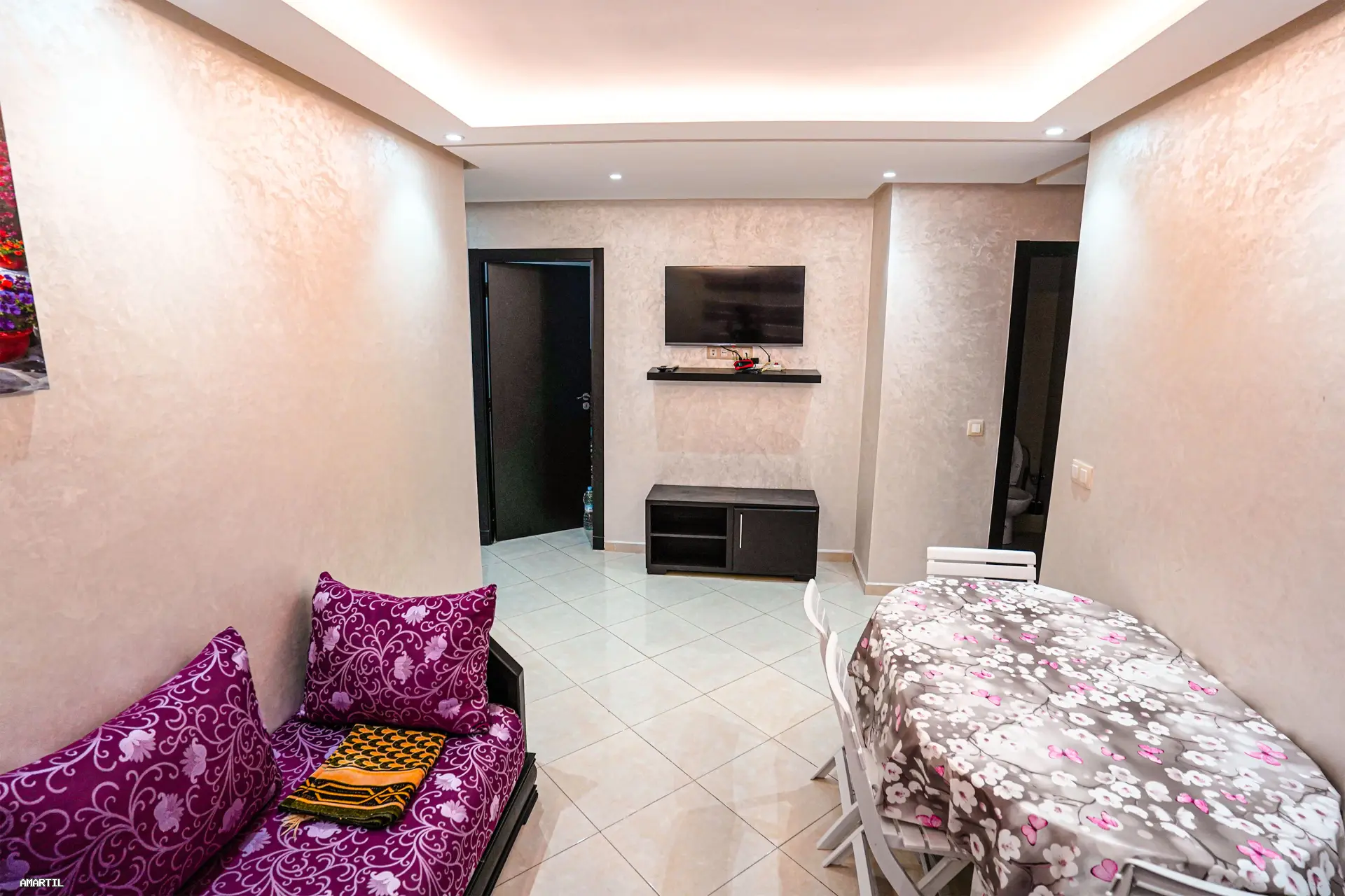 Bel appartement à louer à Martil  2 chambres et salon, au 2ᵉ étage