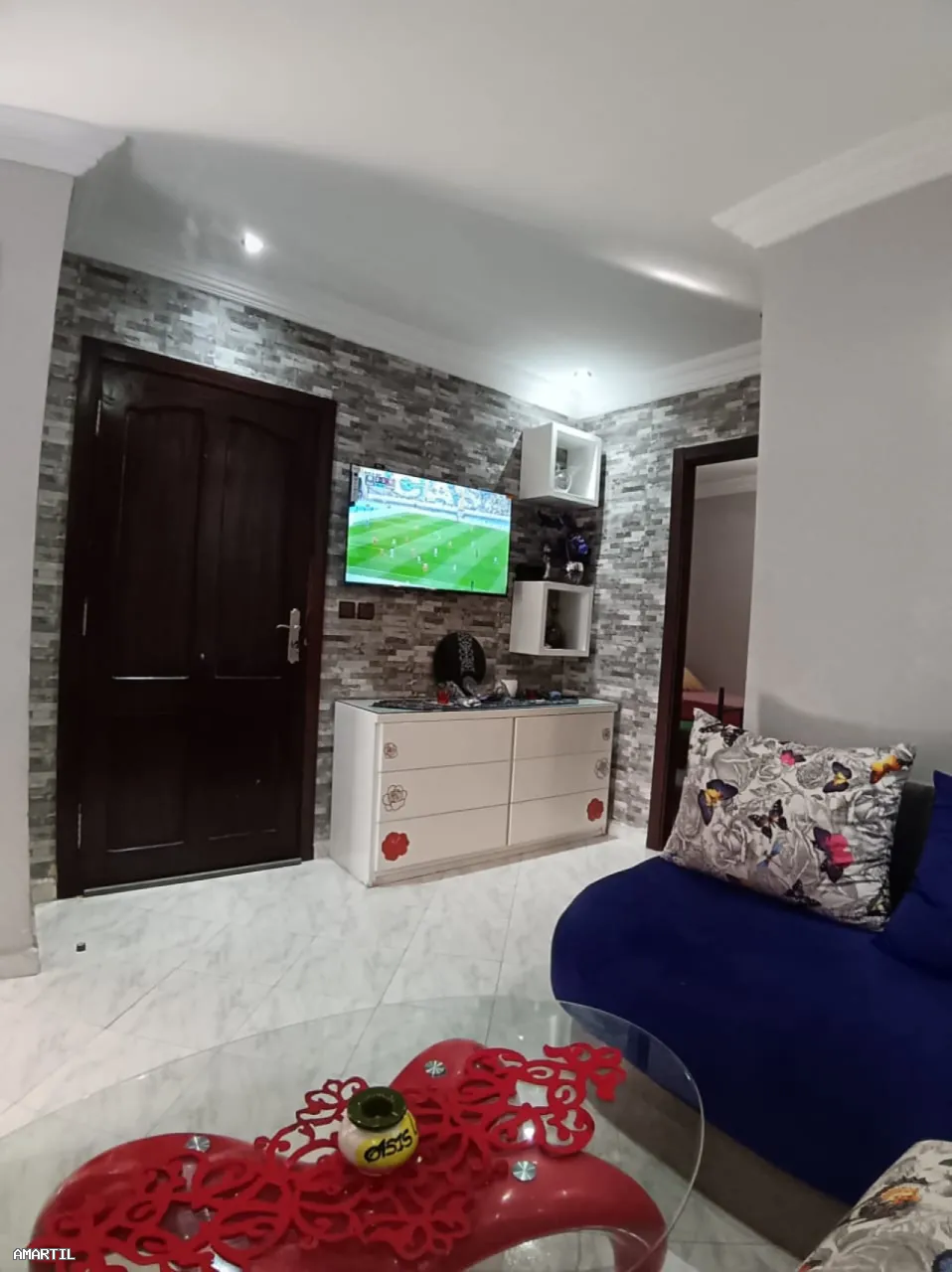 appartement à louer à martil avec 2ch et salon