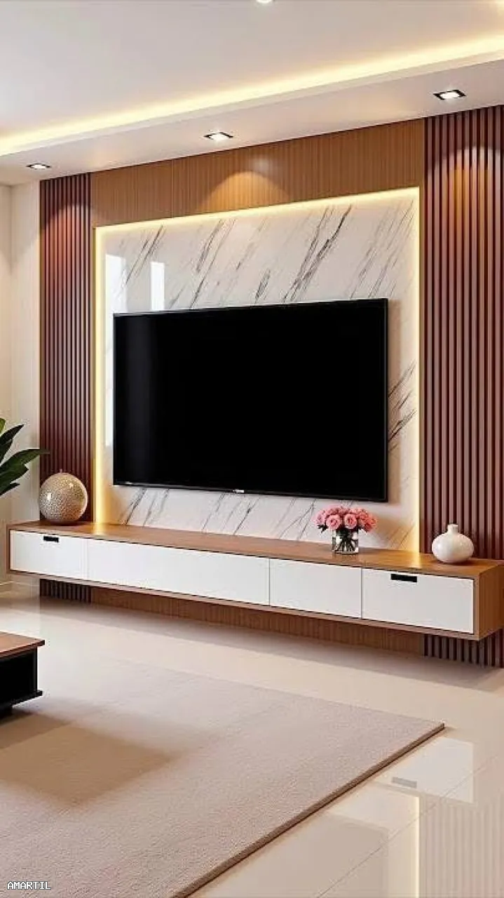 Transformation du coin TV en espace luxueux