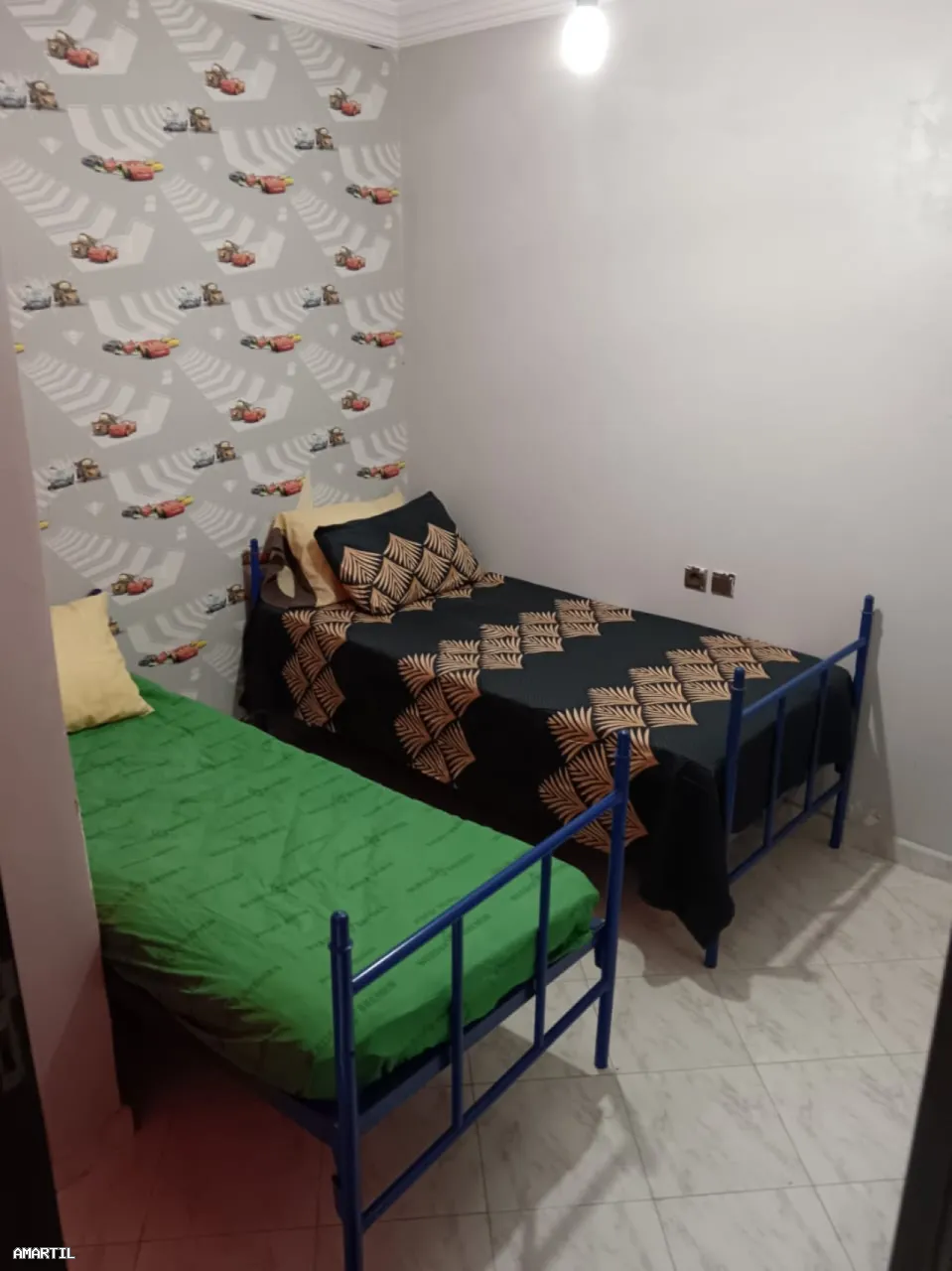 appartement à louer à martil avec 2ch et salon