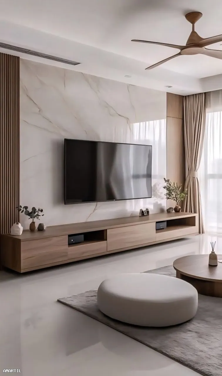 Transformation du coin TV en espace luxueux