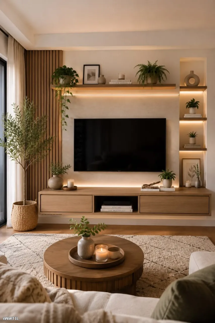 Transformation du coin TV en espace luxueux