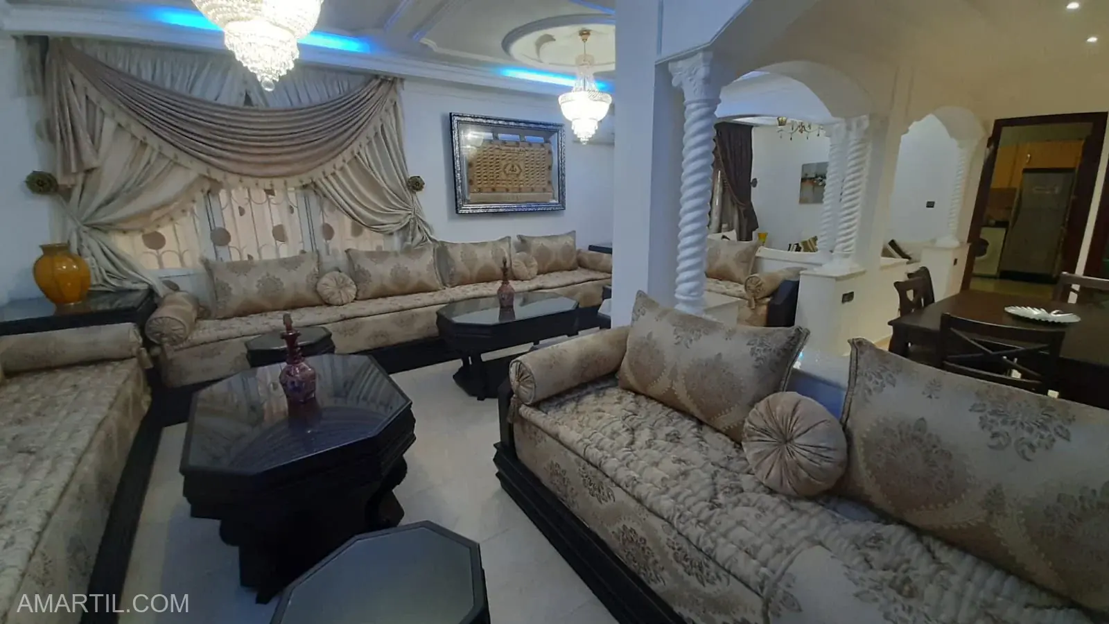 bel villa à vendre à Martil à oued maleh 2 chambres 3 salons 200 mètres