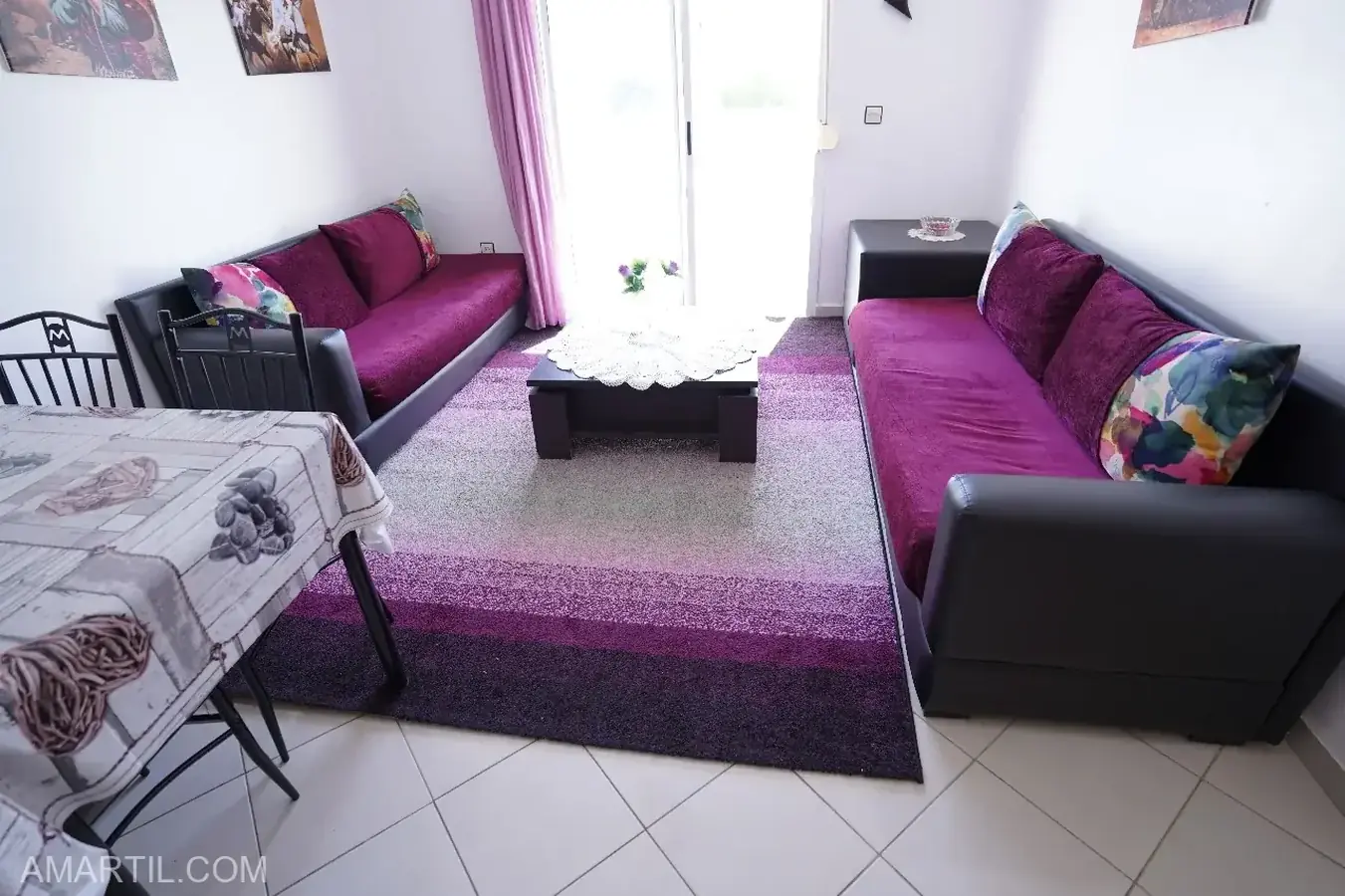 Bel appartement à vendre à Martil, au1étage,72 m 3 chambres et salon
