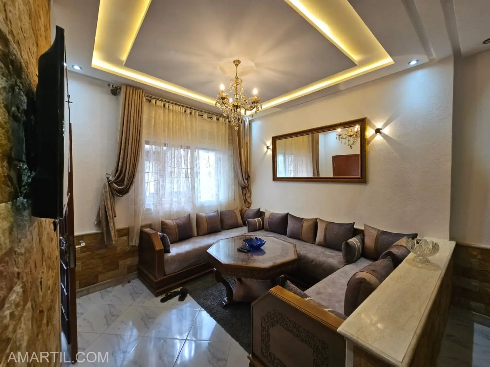 Appartement à louer à martil 2 chmabre balcon salon 65 mètrs  Rez-de-chaussée