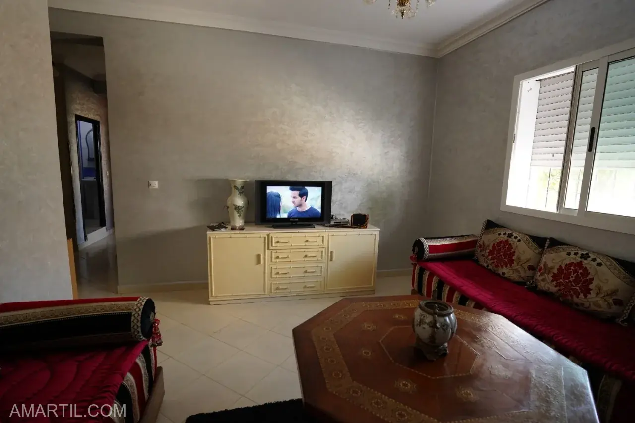 Appartement à Louer à Martil 3 Chambre 2 Balcon salon 95 mètre