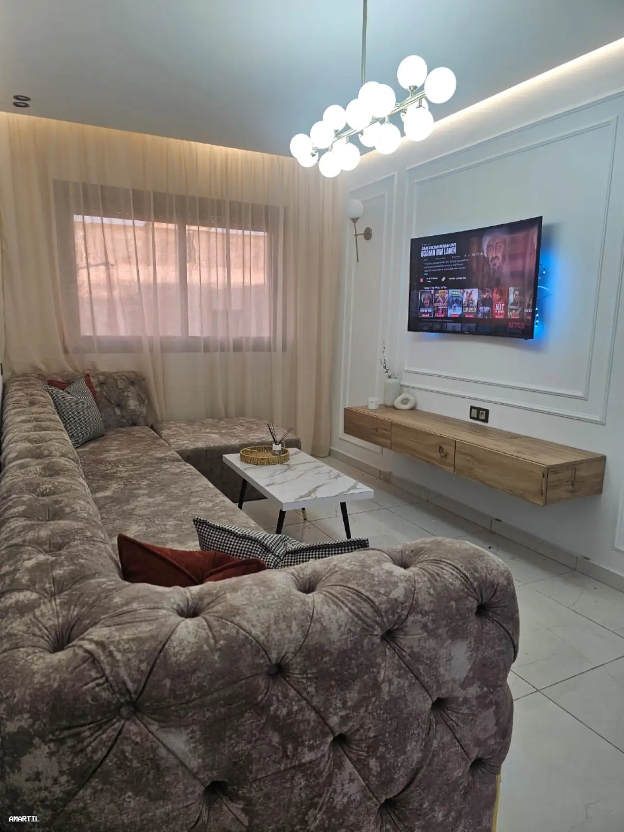 Appartement à louer à Martil avec deux chambres.