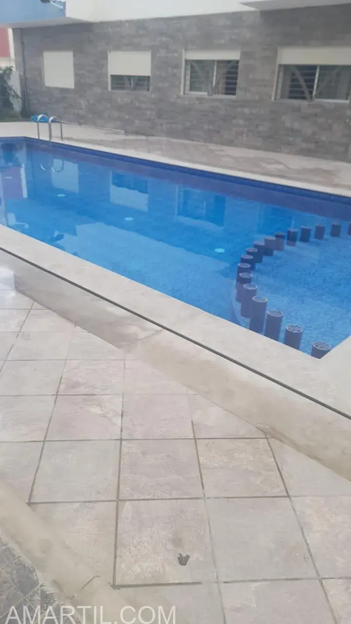 Appartement à Louer à Martil – RDC Surélevé, Résidence Sécurisée avec Piscine
