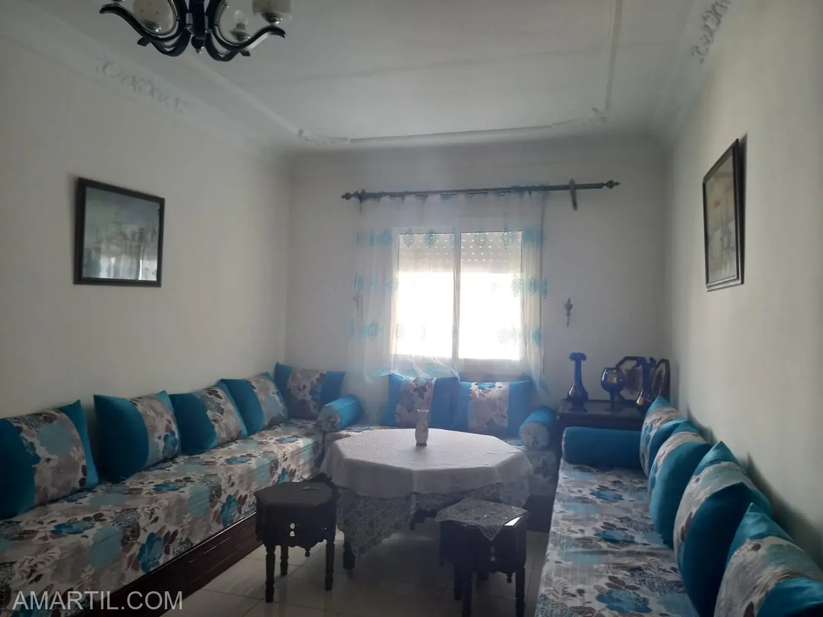 bel appartement à louer à bait laatik martil 2  salon 1 chambre balcon 2 ème étage