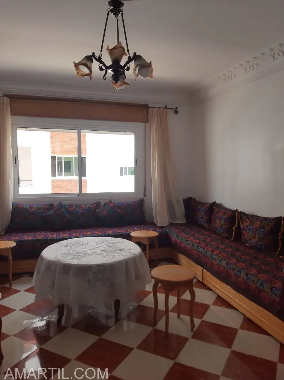 appartement à louer à corniche martil 2 chambre salon 2 balcon 80 mètres 2ème étage