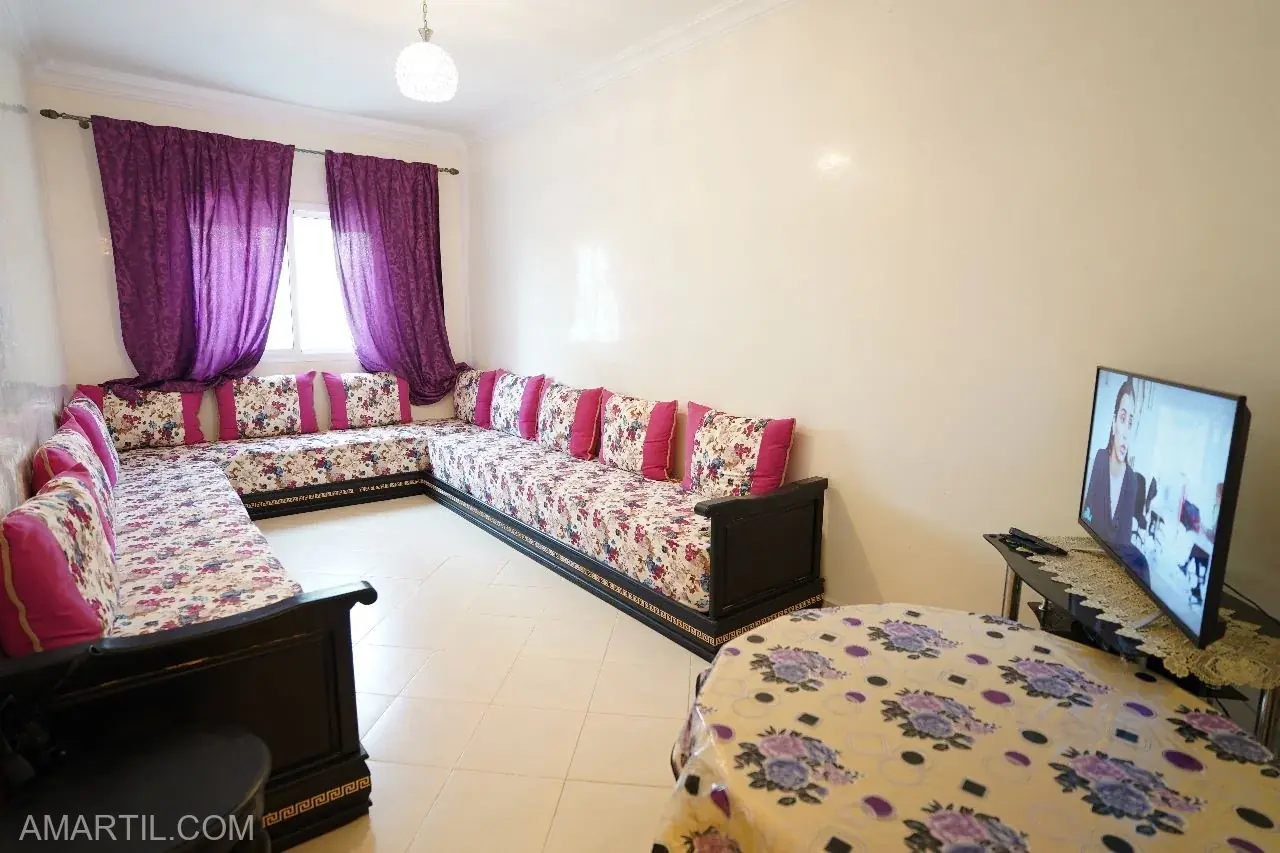 appartement à louer et à vendre à martil Rez-de-chaussée 78 m 3 chambres 2 balcon  salon